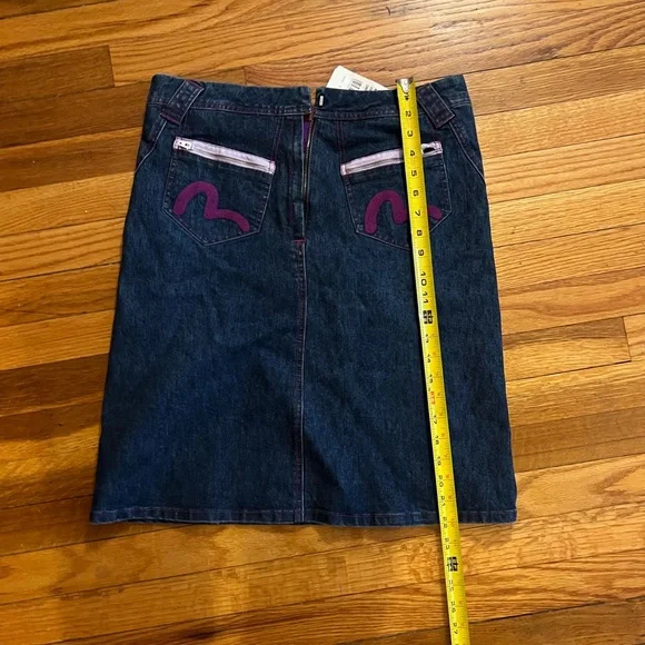 Evisu NWT denim skirt size L